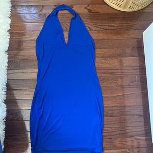 Boohoo halter dress